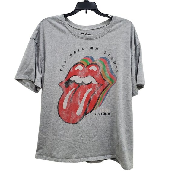 Rolling Stones US Tour 1975 Distressed Double Side Retro Concert Tee Plus XXL - Picture 1 of 5